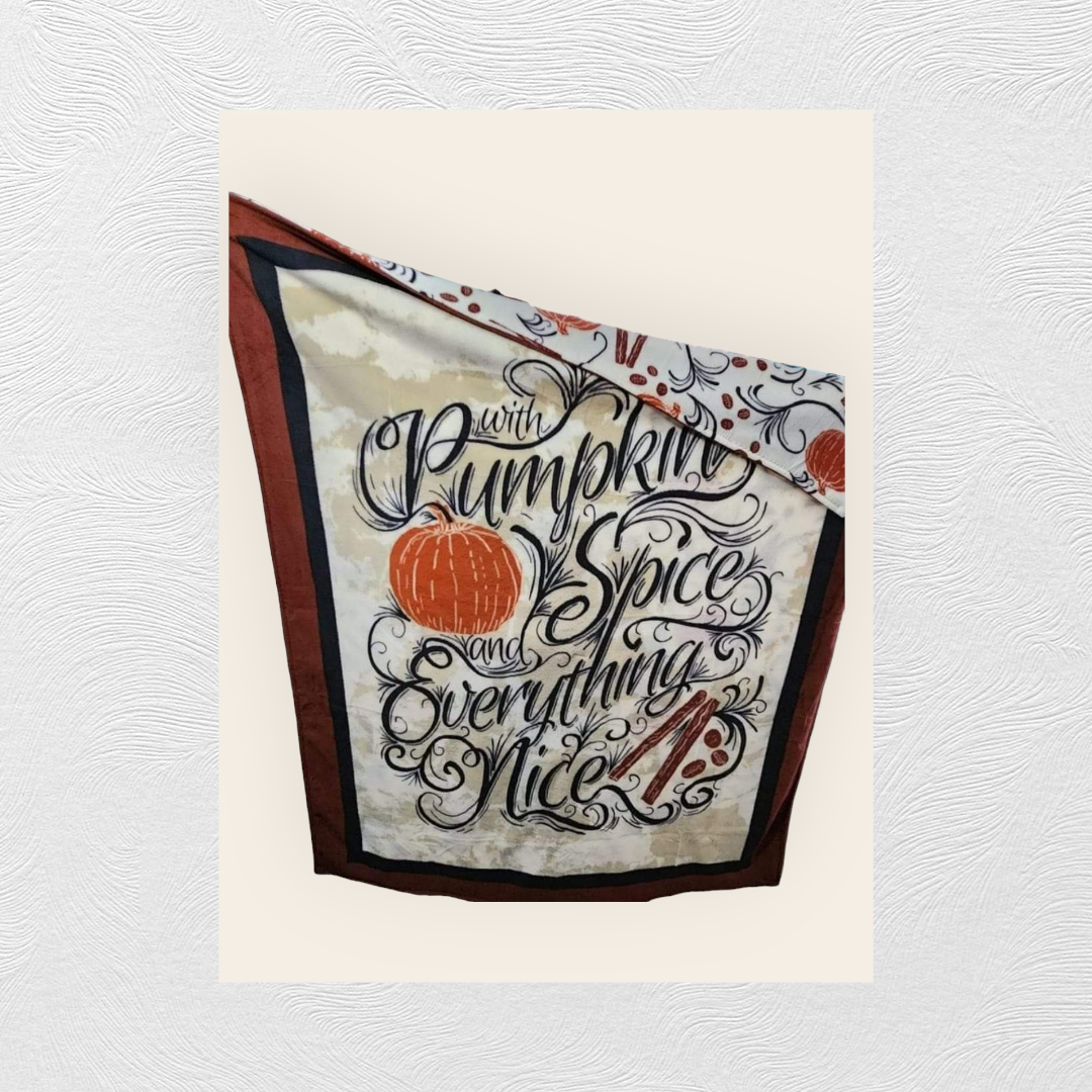 Pumpkin Spice & Everything Nice - Double Fleece Blanket